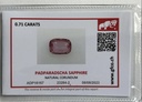 Padparadscha Sapphire 0.71 CRT